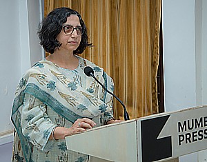 Foundation trustee, Hutokshi Rustomfram anchoring the Launch function